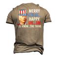 Joe Biden Confused Merry Happy 4Th Of July Men's 3D T-shirt Back Print Khaki