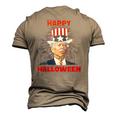 Joe Biden Happy Halloween For Fourth Of July Men's 3D T-Shirt Back Print Khaki
