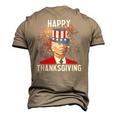 Joe Biden Thanksgiving For 4Th Of July Men's 3D T-Shirt Back Print Khaki