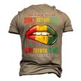 July 4Th Didnt Set Me Free Juneteenth Is My Independence Day V2 Men's 3D T-shirt Back Print Khaki