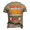 Juneteenth Is My Independence Day Not July 4Th Premium Shirt Hh220527027 Men's 3D T-shirt Back Print Khaki