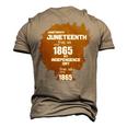 Juneteenth Woman Tshirt Men's 3D Print Graphic Crewneck Short Sleeve T-shirt Khaki