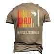 Just A Regular Dad Trying Not To Raise Liberals Fathers Day Men's 3D T-Shirt Back Print Khaki