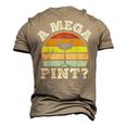 A Mega Pint Men's 3D T-Shirt Back Print Khaki
