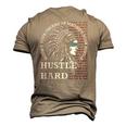 Native American Hustle Hard Urban Gang Ster Clothing Men's 3D T-Shirt Back Print Khaki