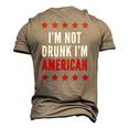 Im Not Drunk Im American 4Th Of July Tee Men's 3D T-Shirt Back Print Khaki
