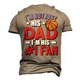 Im Not Just His Dad Father´S Day 4Th Of July Basketball Men's 3D T-shirt Back Print Khaki