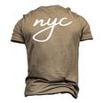 Nyc New York City The Greatest City In The World Men's 3D T-Shirt Back Print Khaki