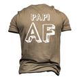 Papi Af For Your Lover Men's 3D T-Shirt Back Print Khaki