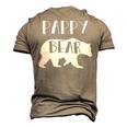 Pappy Grandpa Pappy Bear Men's 3D T-shirt Back Print Khaki