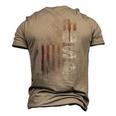 Patriotic Usa American Flag V2 Men's 3D T-Shirt Back Print Khaki