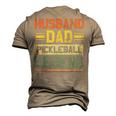 Pickleball Husband Dad Legend Men's 3D Print Graphic Crewneck Short Sleeve T-shirt Khaki