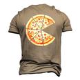 Pizza Pie And Slice Dad And Son Matching Pizza Father’S Day Men's 3D T-shirt Back Print Khaki