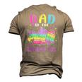 Lets Pop It Dad Of The Birthday Girl Pop It Men's 3D T-Shirt Back Print Khaki