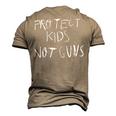 Protect Kids Not Guns V2 Men's 3D T-Shirt Back Print Khaki