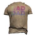 Mens Rad Dad 1980S Retro Fathers Day Men's 3D T-Shirt Back Print Khaki