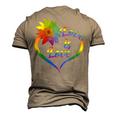 Rainbow Sunflower Love Is Love Lgbt Gay Lesbian Pride V2 Men's 3D T-Shirt Back Print Khaki