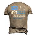 Real Estate Agent Men Dad Realtor Raglan Baseball Men's 3D T-Shirt Back Print Khaki