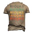 Riojas Name Shirt Riojas Family Name Men's 3D Print Graphic Crewneck Short Sleeve T-shirt Khaki