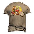 Rottweiller Dog Biker 4Th Of July Biker Dog Dad Men's 3D T-shirt Back Print Khaki