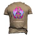 Scandroid Aphelion Music Lover Men's 3D T-Shirt Back Print Khaki