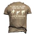 If You See Me Out There Like This Fat Guy Man Husband Men's 3D T-Shirt Back Print Khaki