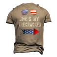 Mens Shes My Firecracker His And Hers 4Th July Matching Couples Men's 3D T-shirt Back Print Khaki