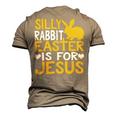 Silly Rabbit Easter Is For Jesus Funny Christian Religious Saying Quote 21M17 Men's 3D Print Graphic Crewneck Short Sleeve T-shirt Khaki