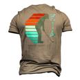South Carolina Golfing Pro Retro Beach Kiawah Island Golf Men's 3D T-Shirt Back Print Khaki