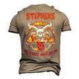 Stephens Name Stephens Name Halloween Men's 3D T-shirt Back Print Khaki