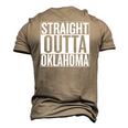 Straight Outta Oklahoma United States Men's 3D T-Shirt Back Print Khaki