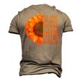 Sunflower In June We Wear Orange Gun Violence Awareness Day Men's 3D T-Shirt Back Print Khaki Sunflower In June We Wear Orange Gun Violence Awareness Day Men's 3D T-Shirt Back Print Khaki