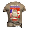 I Support Truckers Freedom Convoy 2022 V3 Men's 3D T-shirt Back Print Khaki