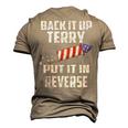 Back It Up Terry Put It In Reverse 4Th Of July Men's 3D T-shirt Back Print Khaki