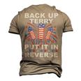 Back Up Terry Put It In Reverse Firework 4Th Of July Men's 3D T-Shirt Back Print Khaki