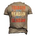 Treason Is The Reason For The Season 4Th Of July Patriotic Men's 3D T-shirt Back Print Khaki