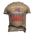 Us Flag Freedom United States Women American 4Th Of July Men's 3D T-Shirt Back Print Khaki