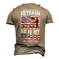 Veteran Dad 4Th Of July Or Labor Day Men's 3D T-shirt Back Print Khaki