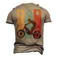 Vintage Motocross Dad Dirt Bike Fathers Day 4Th Of July Men's 3D T-shirt Back Print Khaki