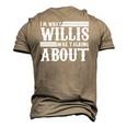 Im What Willis Was Talking About 80S Men's 3D T-Shirt Back Print Khaki