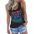 Save The Chubby Mermaids Funny Mermaid Women Flowy Tank