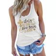 Baby Shower Text Design Glory To The New Born Women Flowy Tank