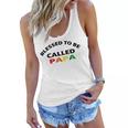 Blessed To Be Called Papa Sticker Women Flowy Tank