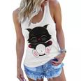 Cat Cut Cat Cat Lovers Black Cat Funny Cat Birthday Cat Gift Cat Danger Kitty Women Flowy Tank