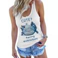 Cute Axolotl Facing Extinction Women Flowy Tank