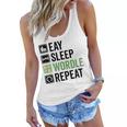 Eat Eat Sleep Wordle Repeat Wordle Lover Wordle Addict Women Flowy Tank