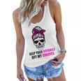 Keep Your Rosaries Off My Ovaries Feminist Skull Women Flowy Tank