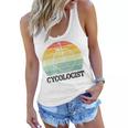 Penny Farthing Cycologist Funny Vintage Biking Cyclogist Cyclist Cycling Road Bike Mtb Women Flowy Tank