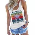 Retro I Axolotl Questions Funny Cute Axolotl Women Flowy Tank