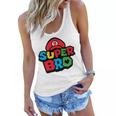 Super Bro Funny Brother Video Gaming Lover Gift Birthday Holiday By Mesa Cute Women Flowy Tank